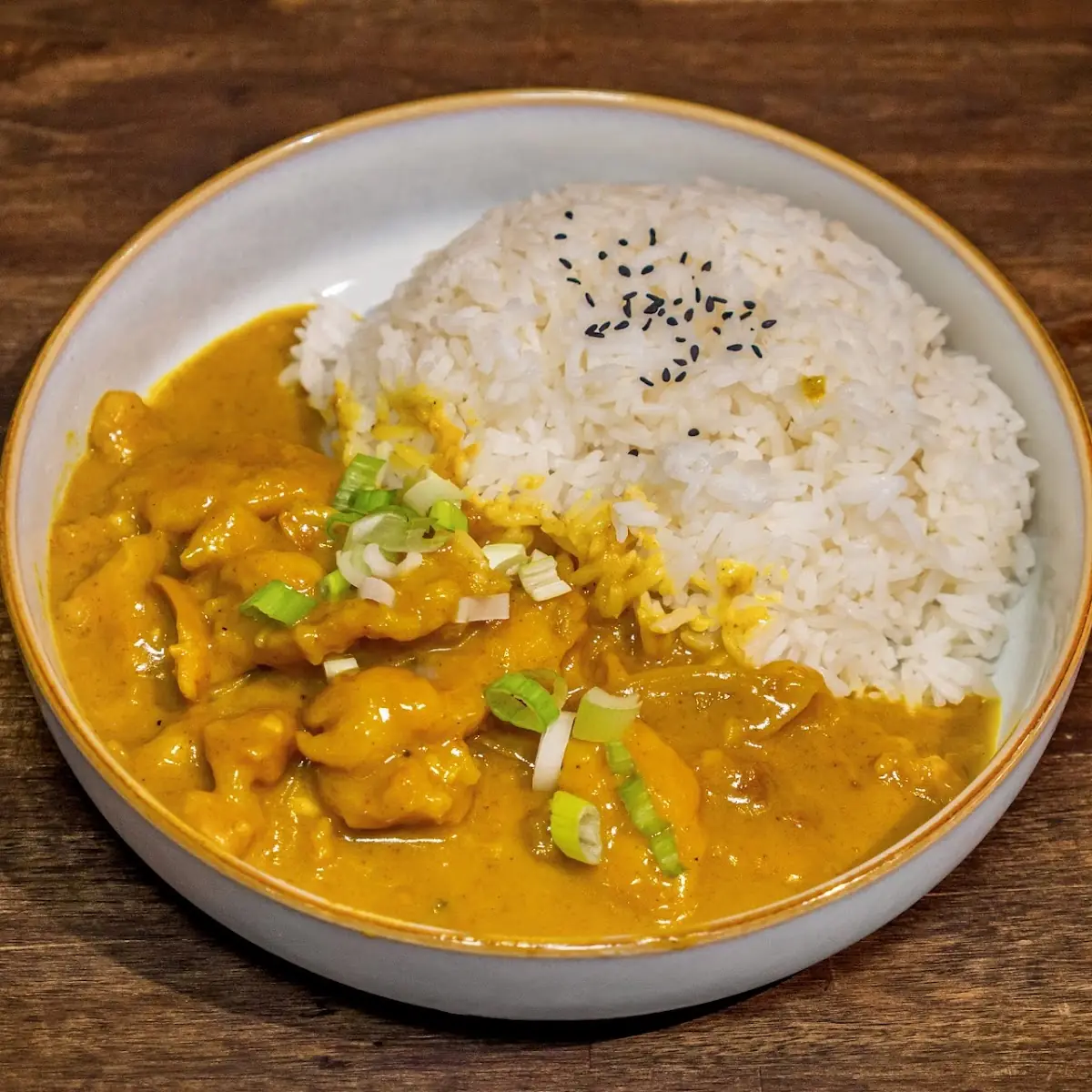 curry chicken rice 咖喱鸡肉饭